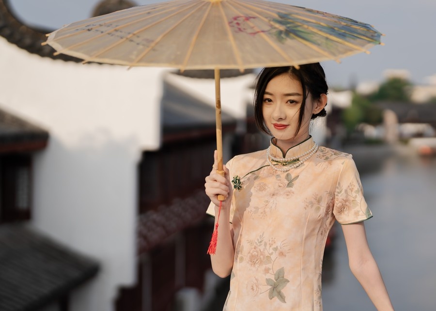 古镇旗袍模特小桃摄影xj