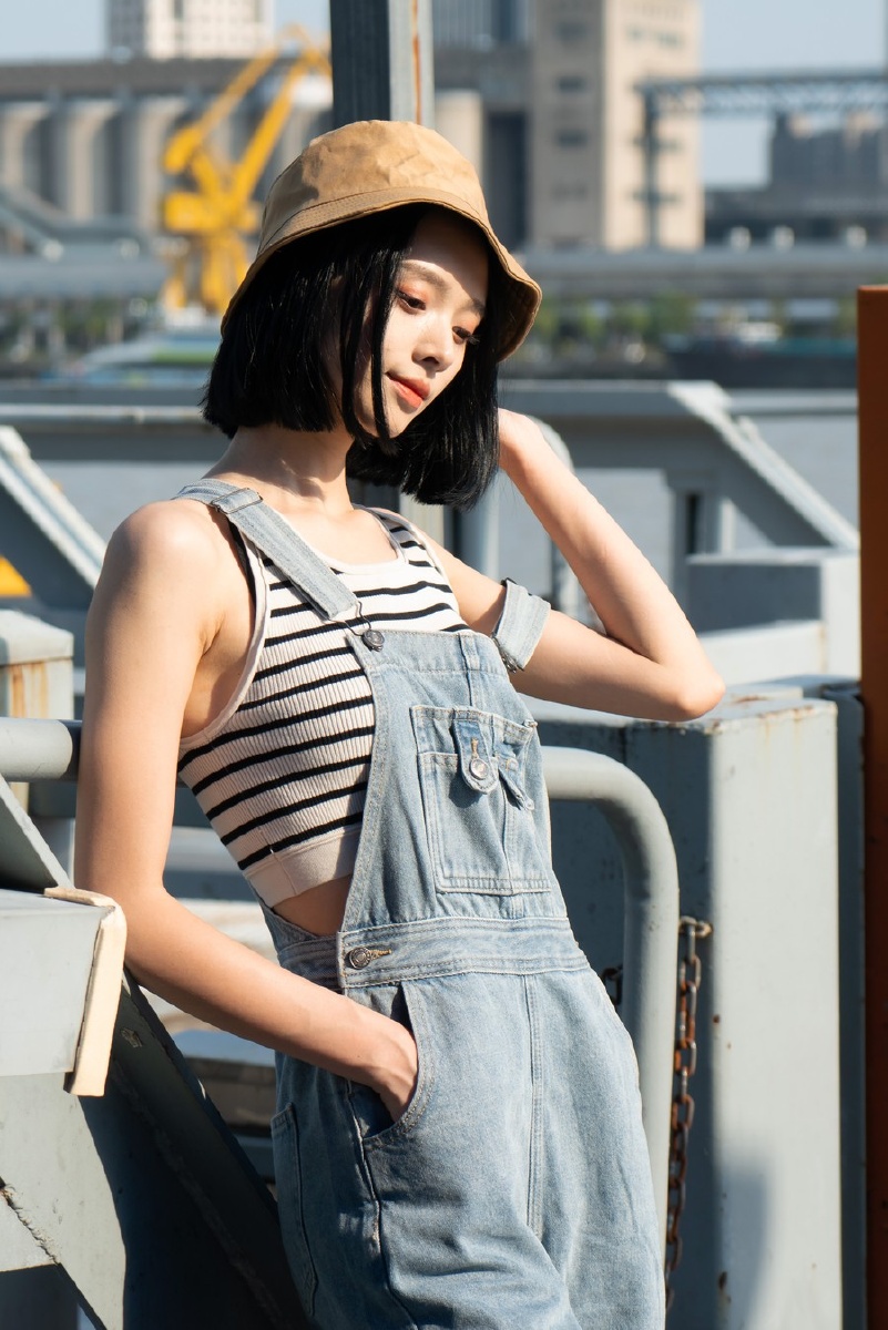 轮渡模特安可摄影雾霾