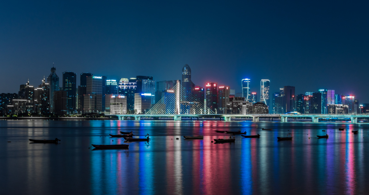 钱塘江夜色
