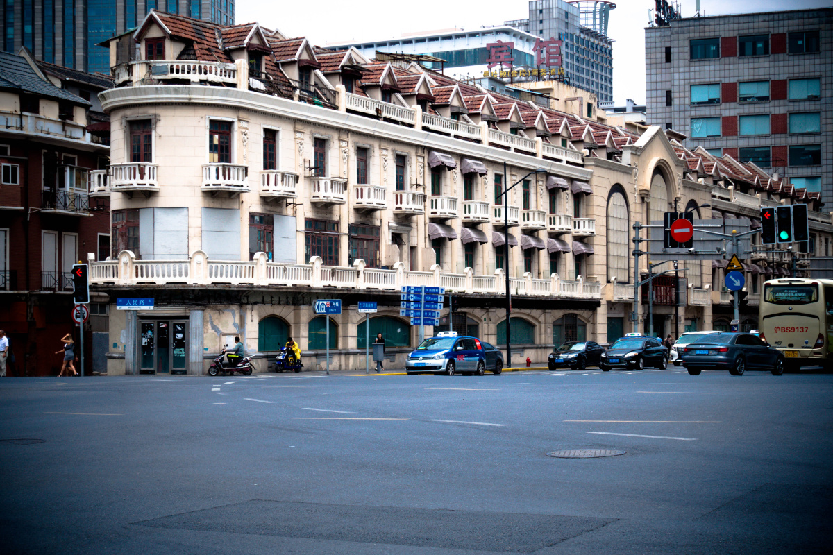 上海记忆七宝老街豫园瓦片房邮政博物馆建筑群