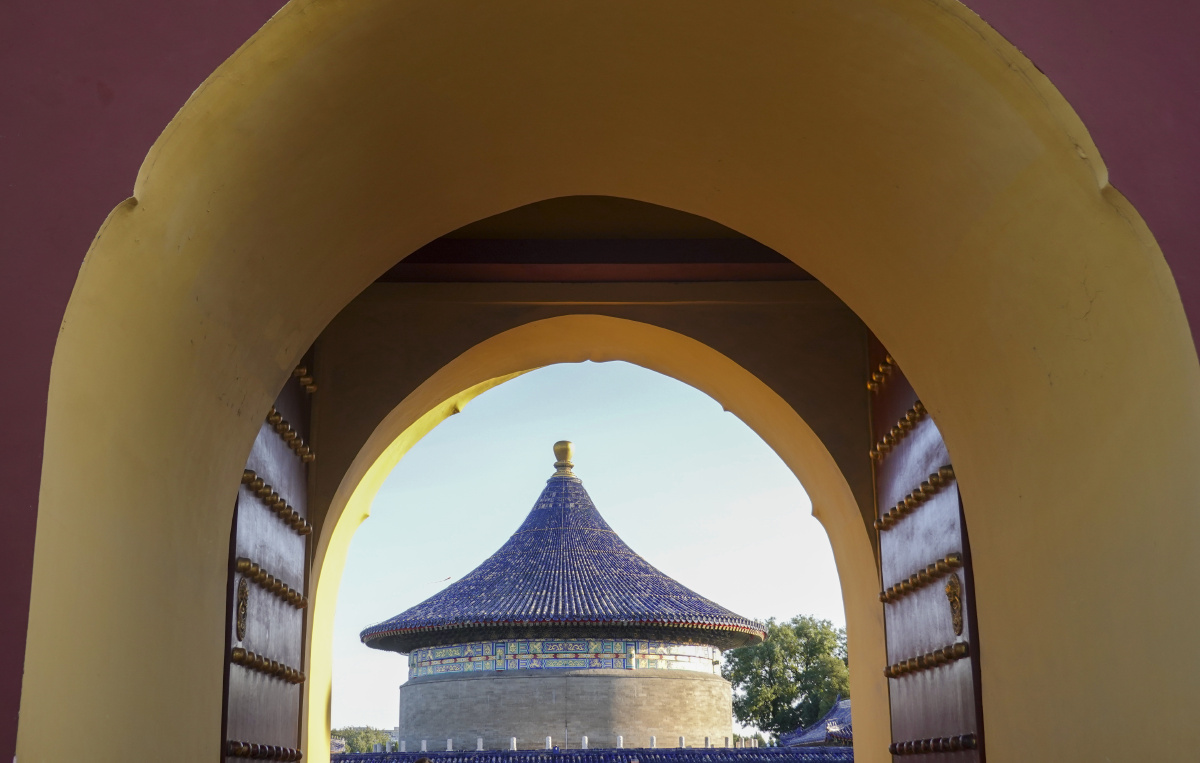 北京天坛回音壁皇穹宇