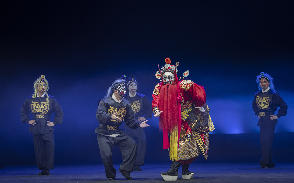 戏剧秦腔判官花脸