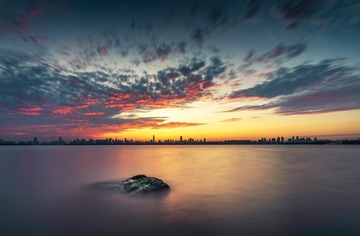 武汉东湖晚霞