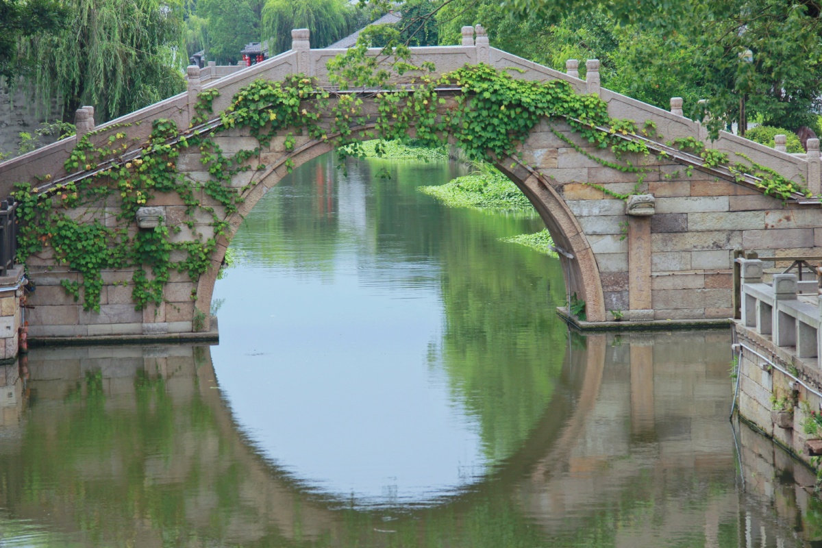 晚上好图友们图荡口古镇的桥