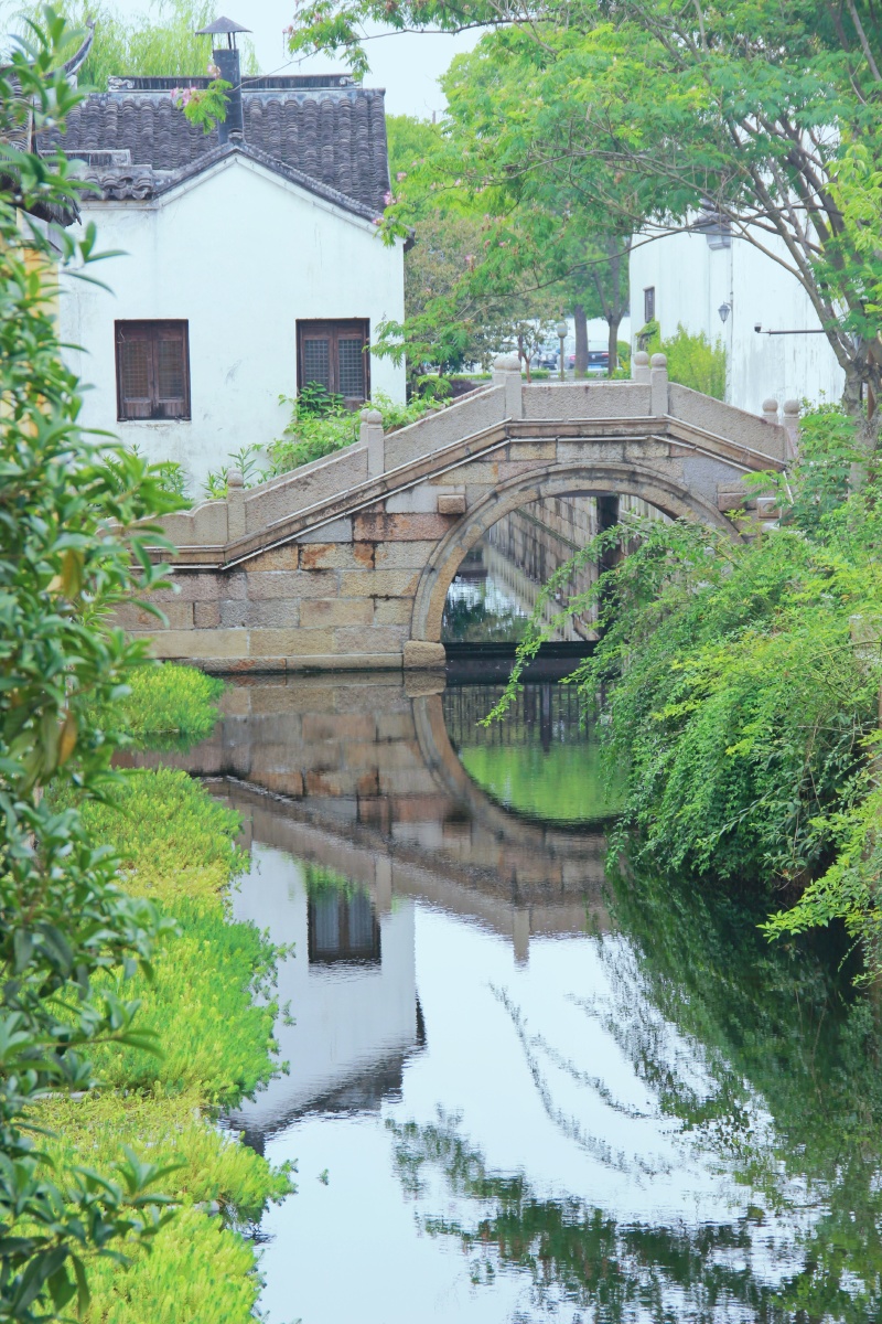 晚上好图友们图荡口古镇的桥