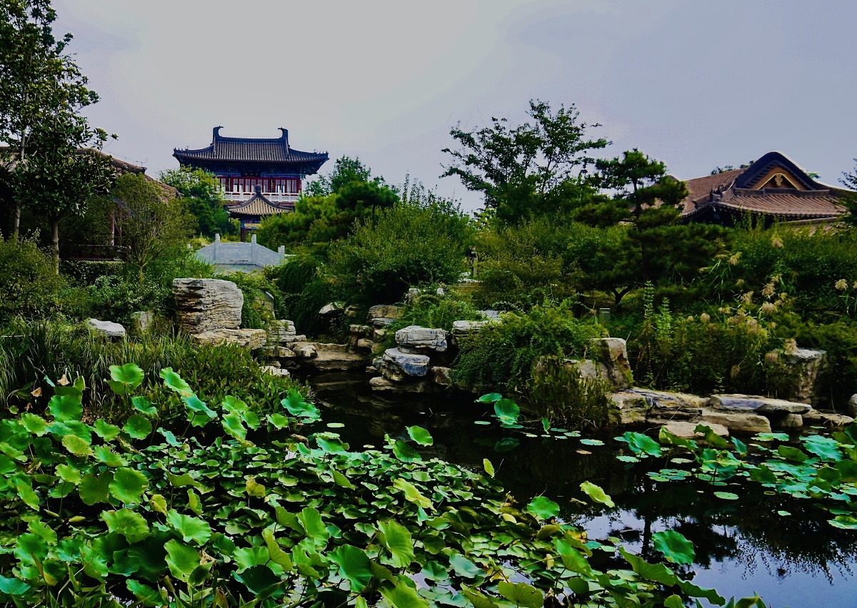 亭台楼阁摄于郑州园博园豫园