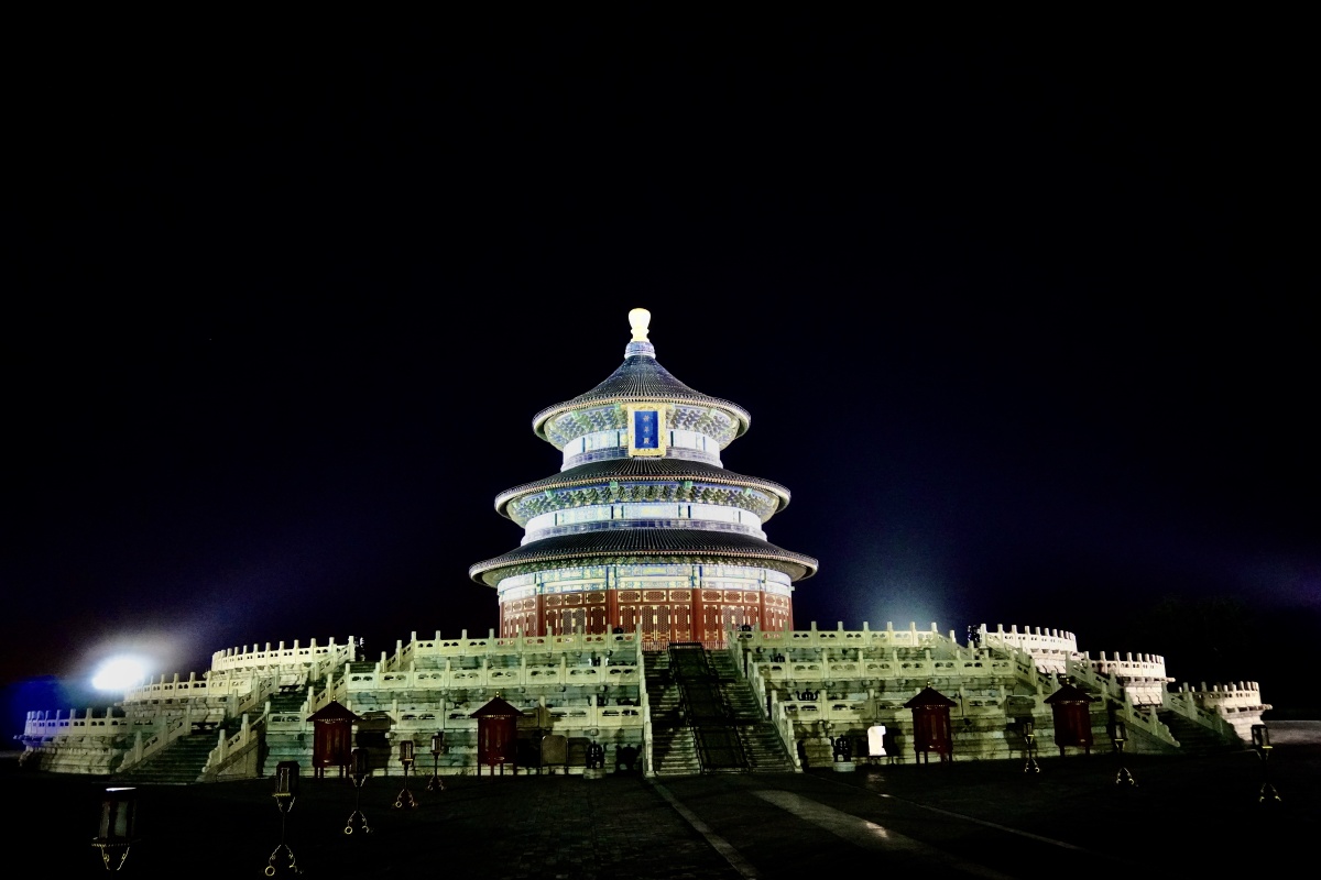夜幕下的祈年殿