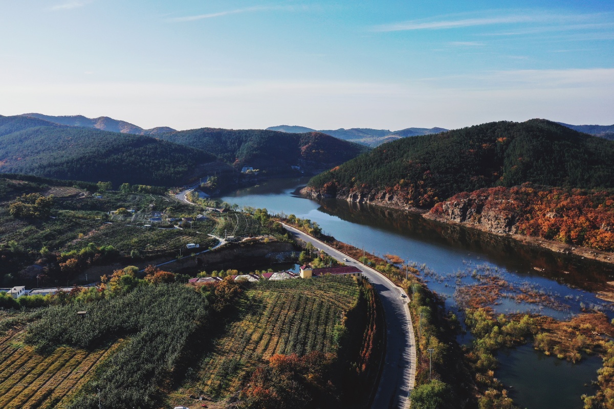 航拍大连风景如画
