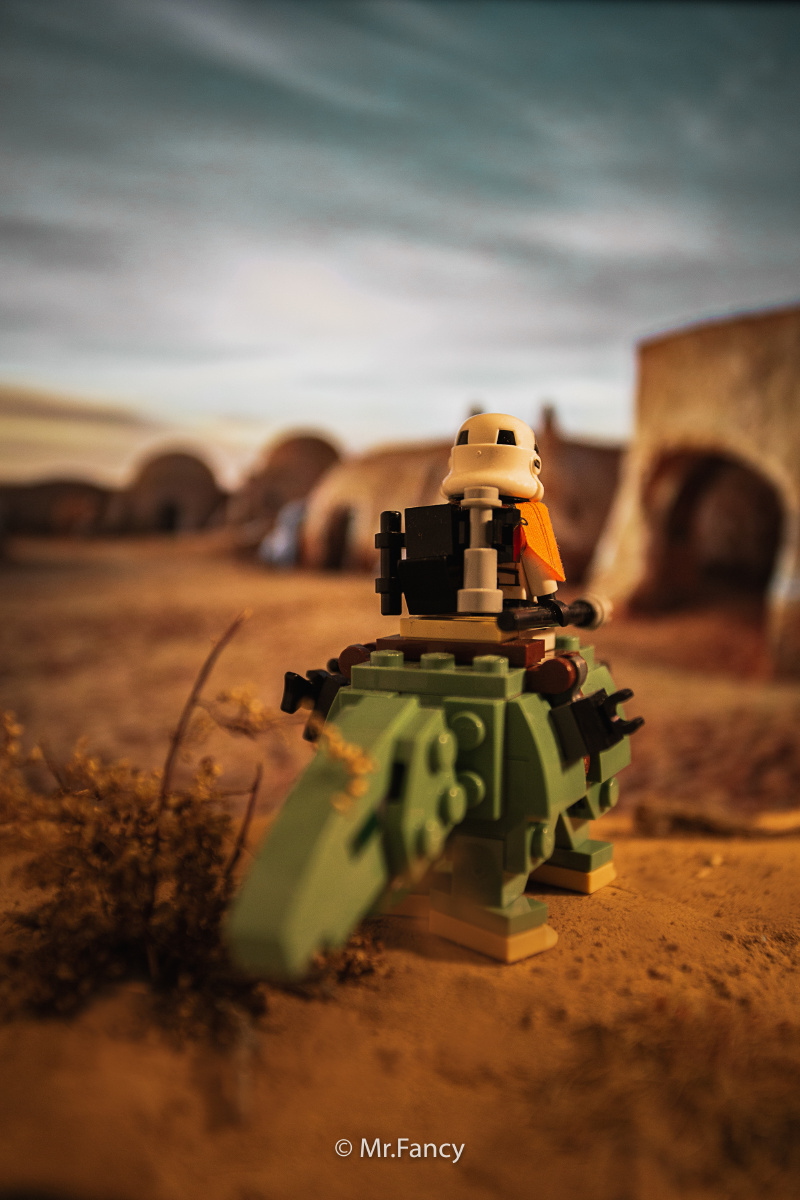 沙漠之旅拍乐高人仔比搭set还开心