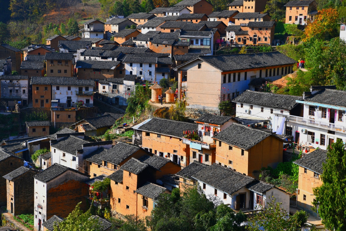 阳产土楼晒秋隐居深山徽派建筑的一个奇葩没有被开发的原生态村落确
