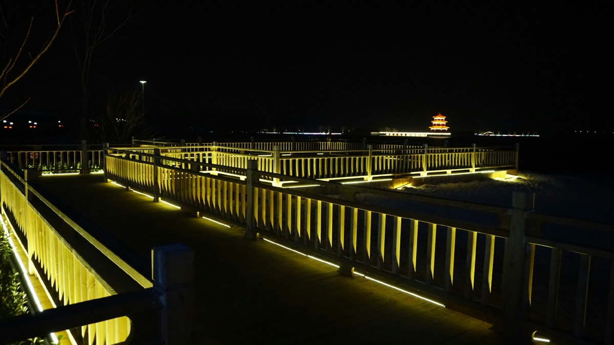 年的味道一一天颐湖夜色