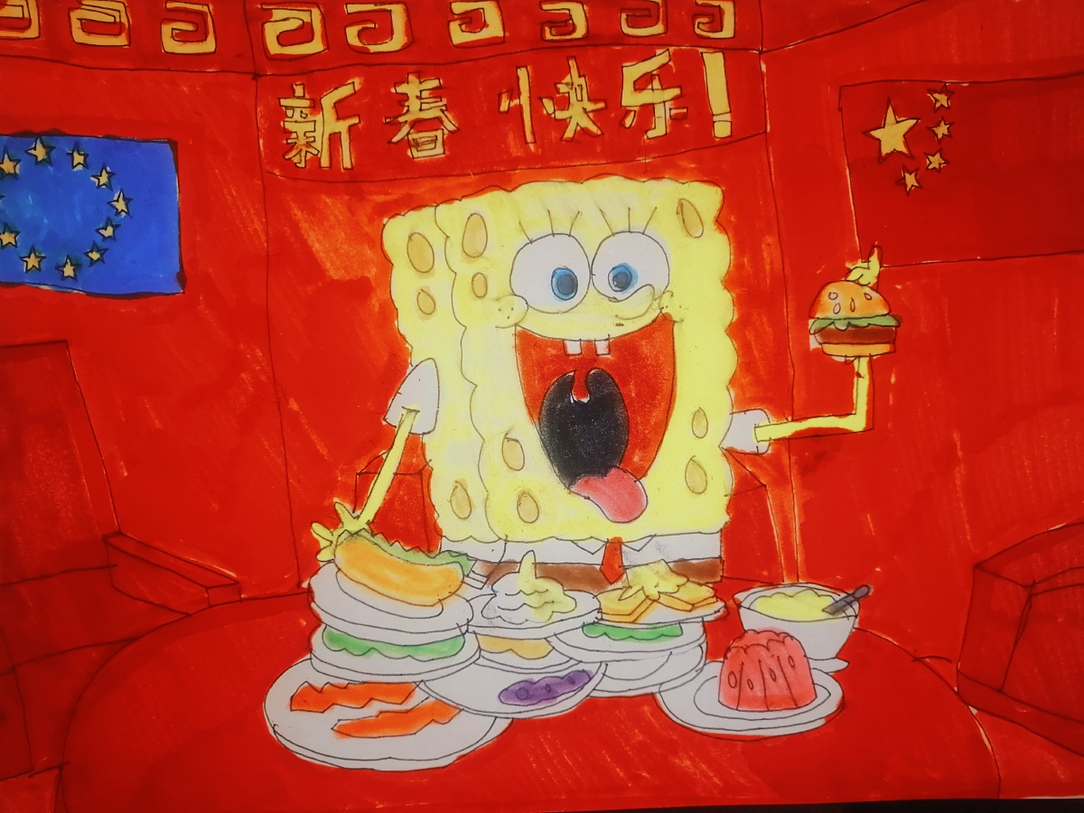 祝海绵宝宝新春快乐!