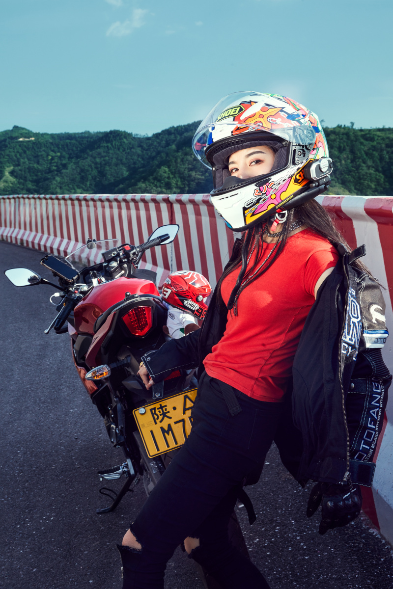 最美公路机车写真西安约拍女骑约拍