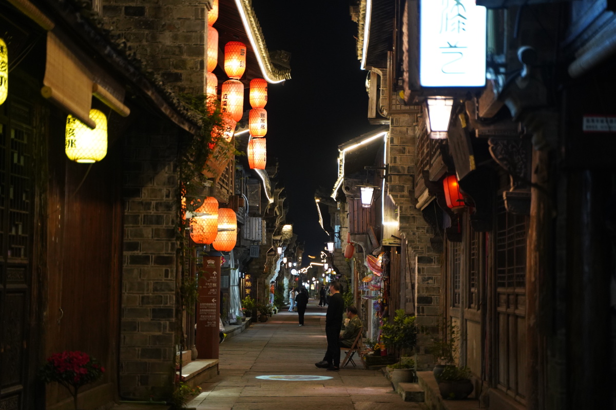临海紫阳街夜景