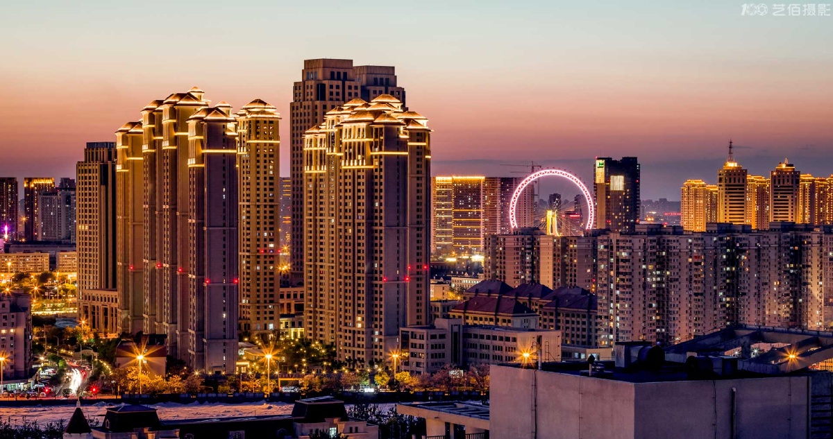 天津站后广场的风景