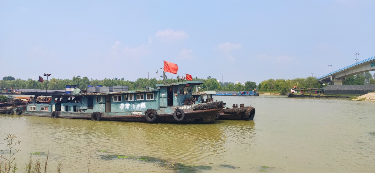 京杭大运河的货船