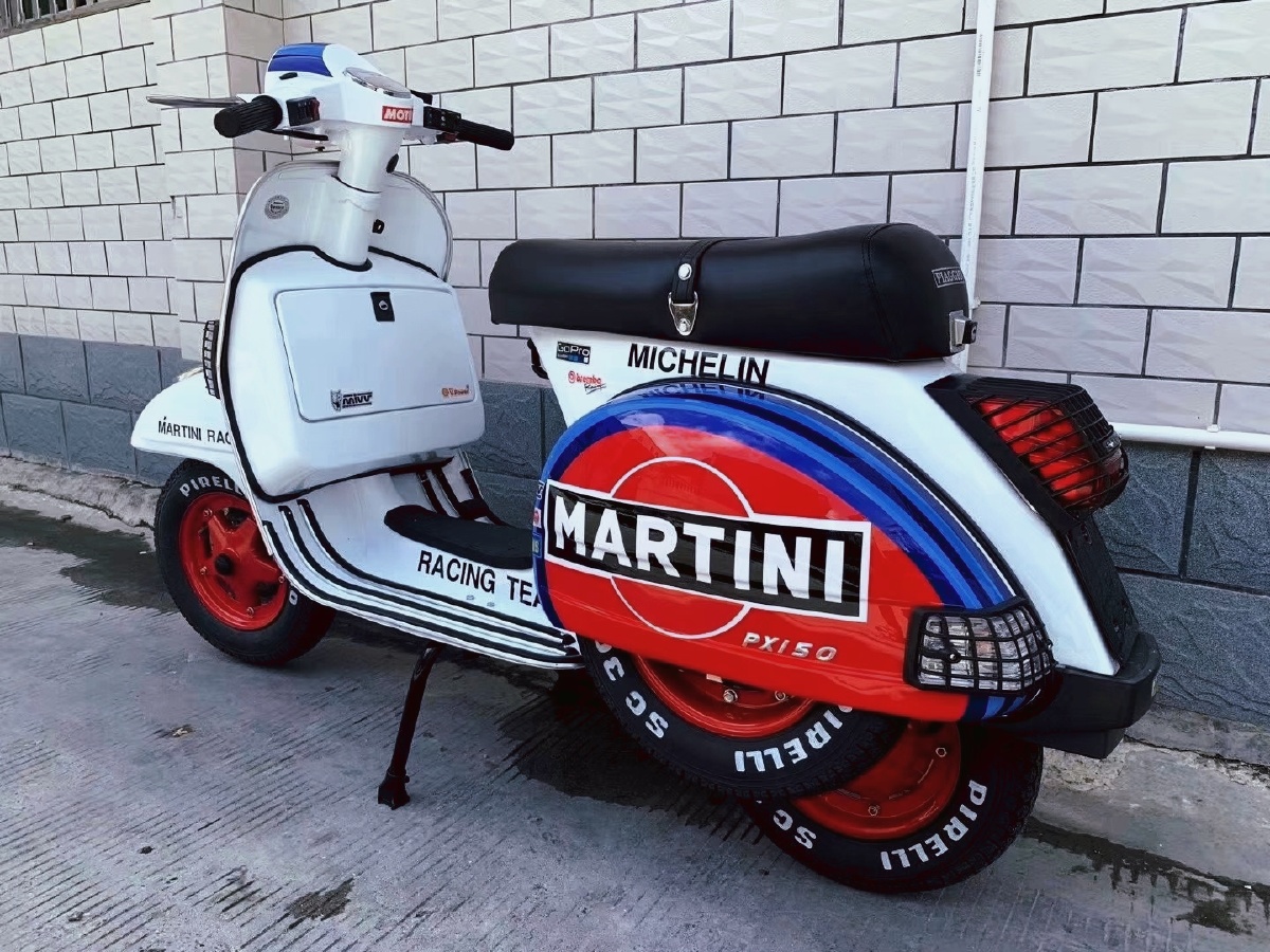 经典藏品意大利罗马假日vespapx150二冲神车手动4挡单摇臂经典之作