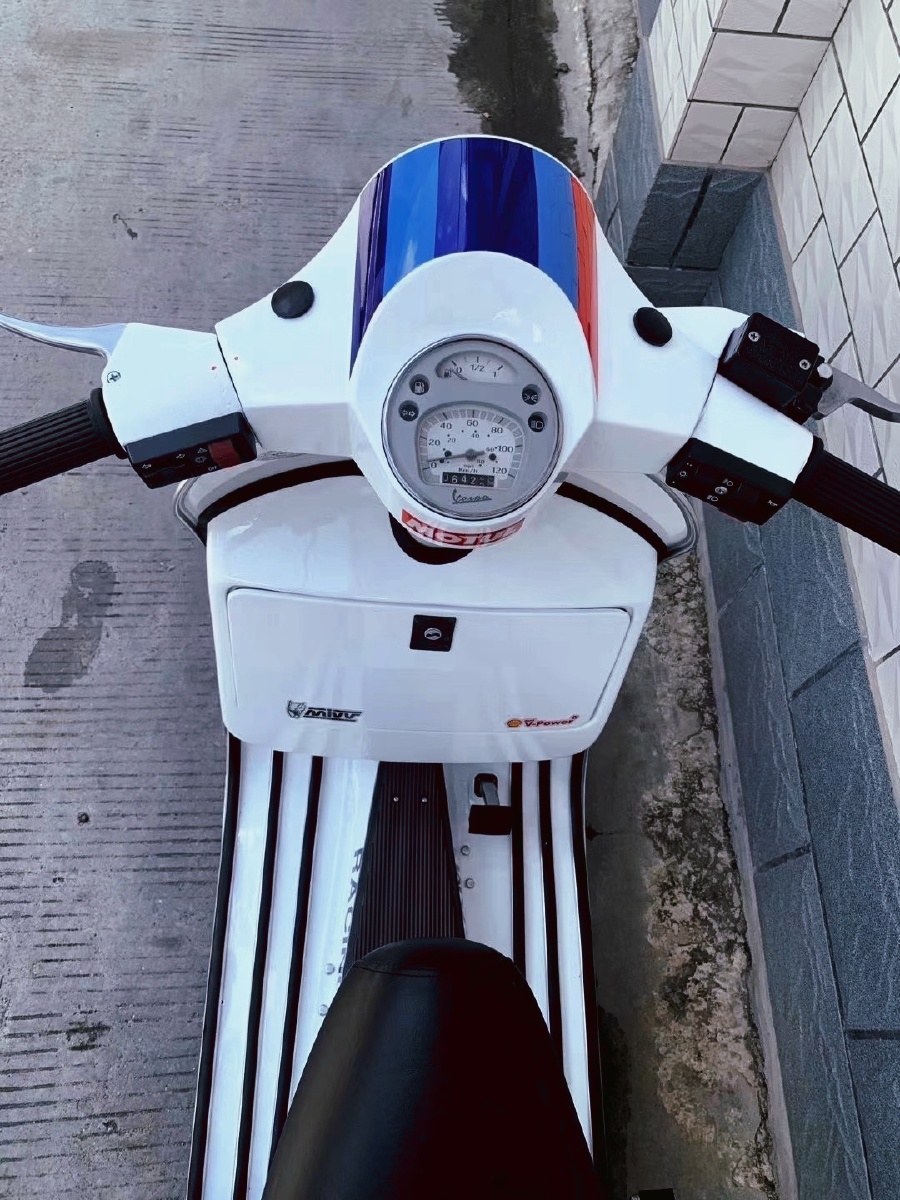 经典藏品意大利罗马假日vespapx150二冲神车手动4挡单摇臂经典之作