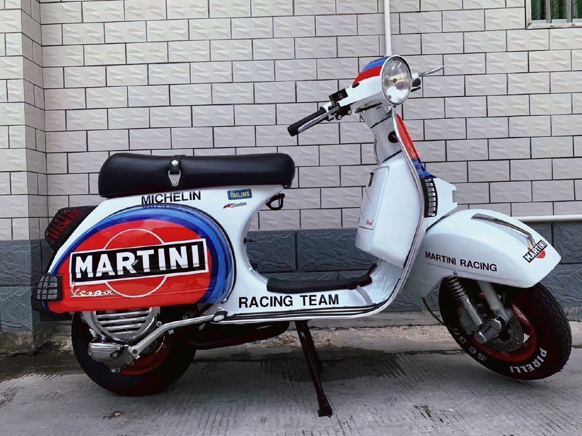 经典藏品意大利罗马假日vespapx150二冲神车手动4挡单摇臂经典之作