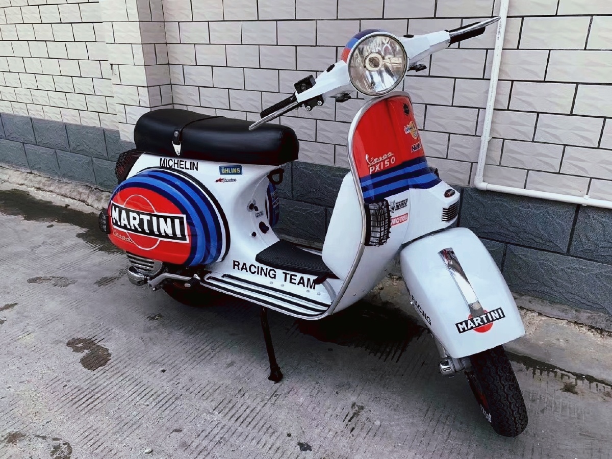 经典藏品意大利罗马假日vespapx150二冲神车手动4挡单摇臂经典之作