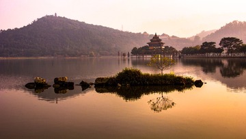 迷雾夕阳