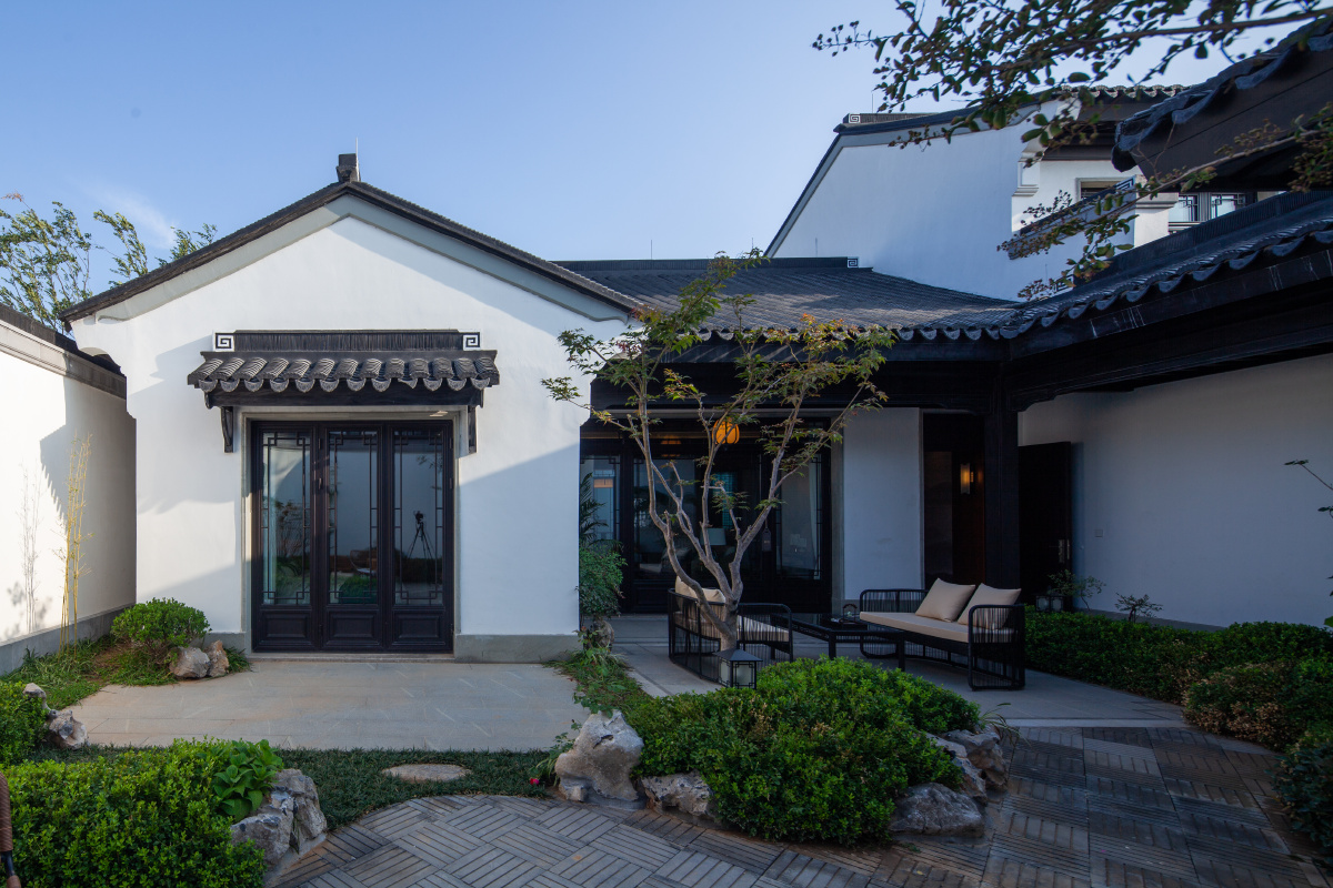 中式别墅庭院景观建筑设计高清大图
