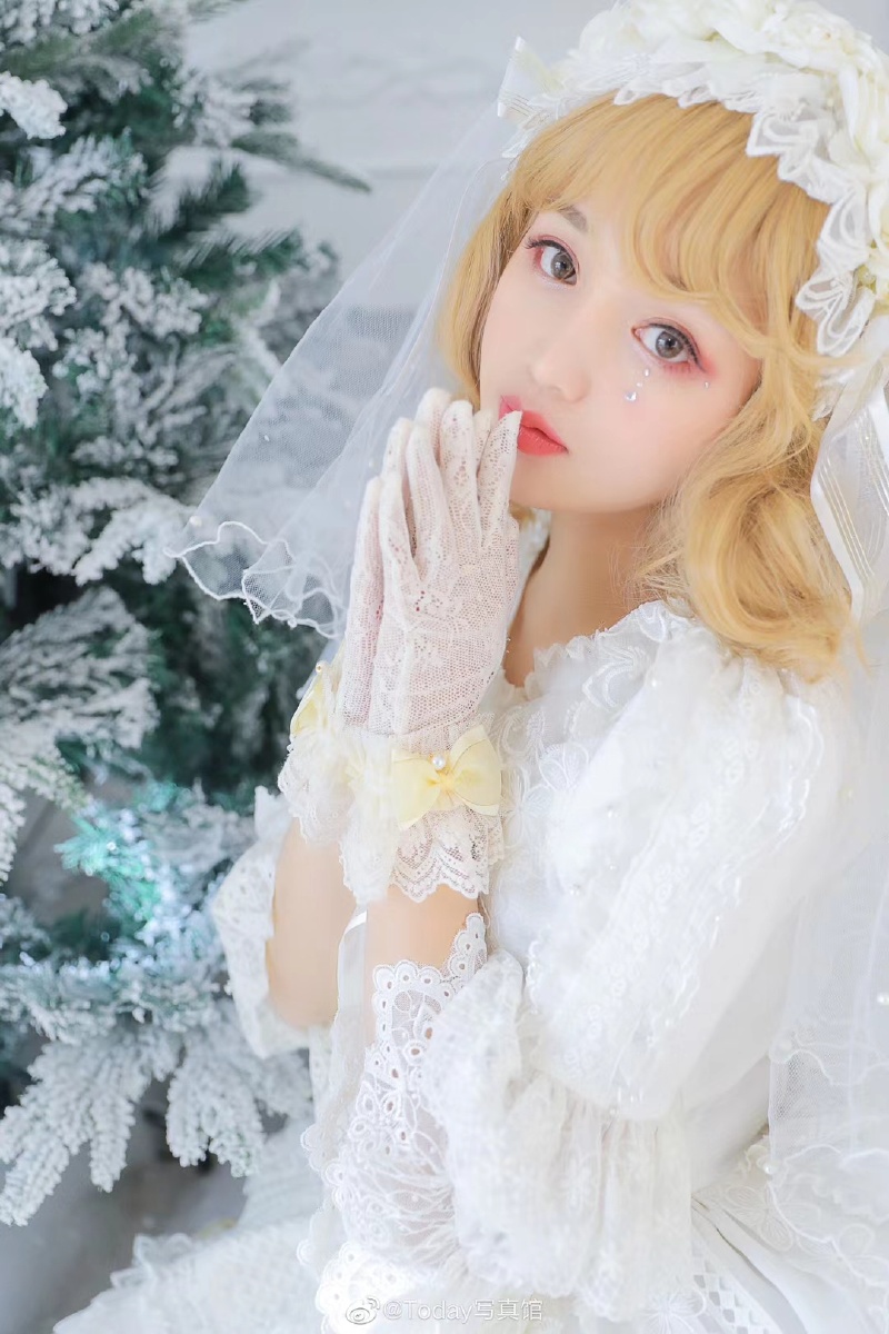 网络班学员作品白色洛丽塔圣诞7878第八期摄影班招生中today写真