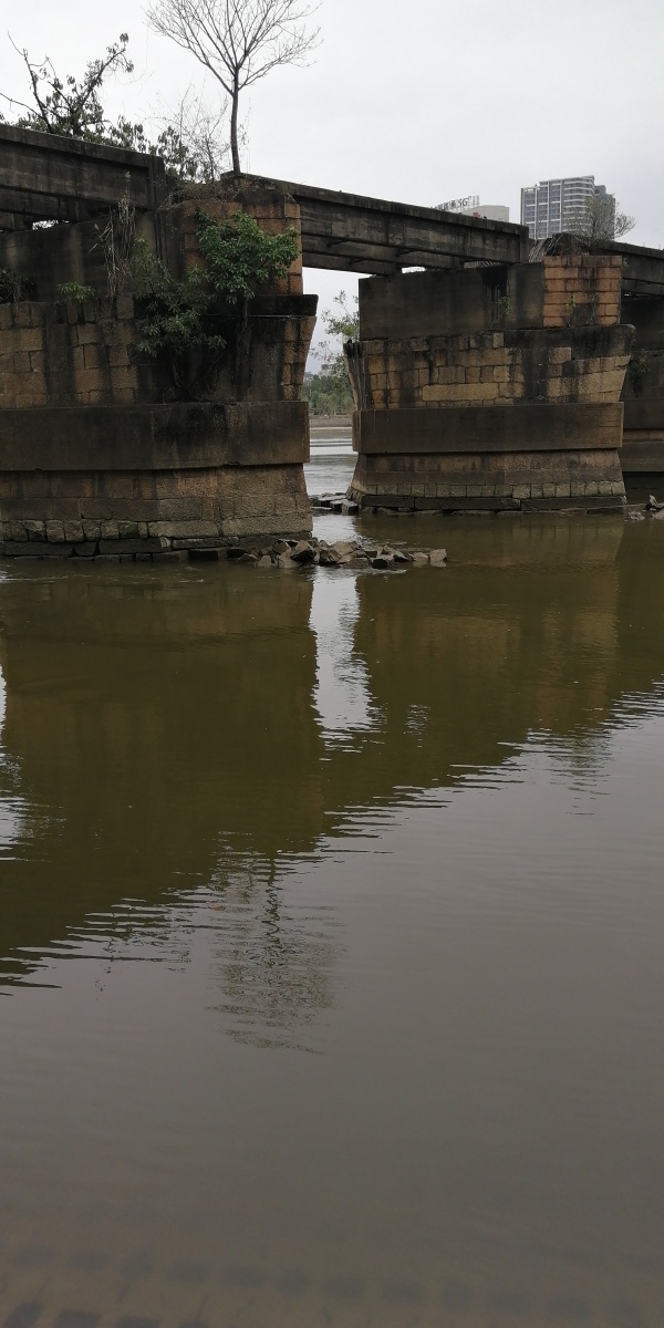 福州洪山桥老桥洪山桥闽江沿岸风光