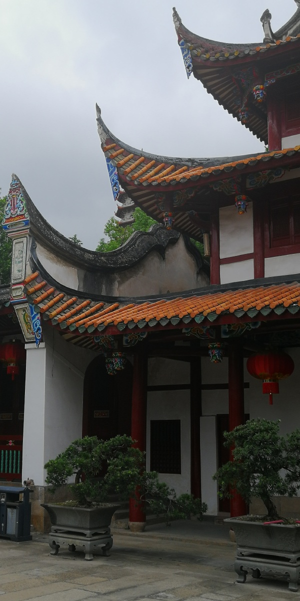 福州西禅寺大殿风光法堂木鱼钟楼鼓楼大雄宝殿寺庙建筑