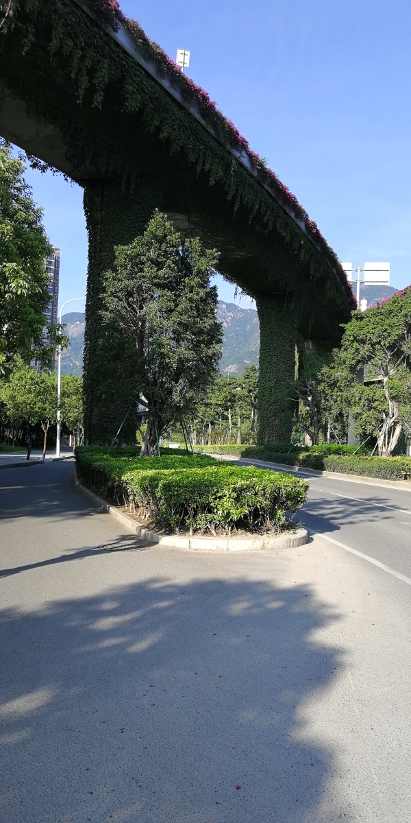 福州三环快速路福州鼓山风景区方向高速公路福州三环线立交桥风光