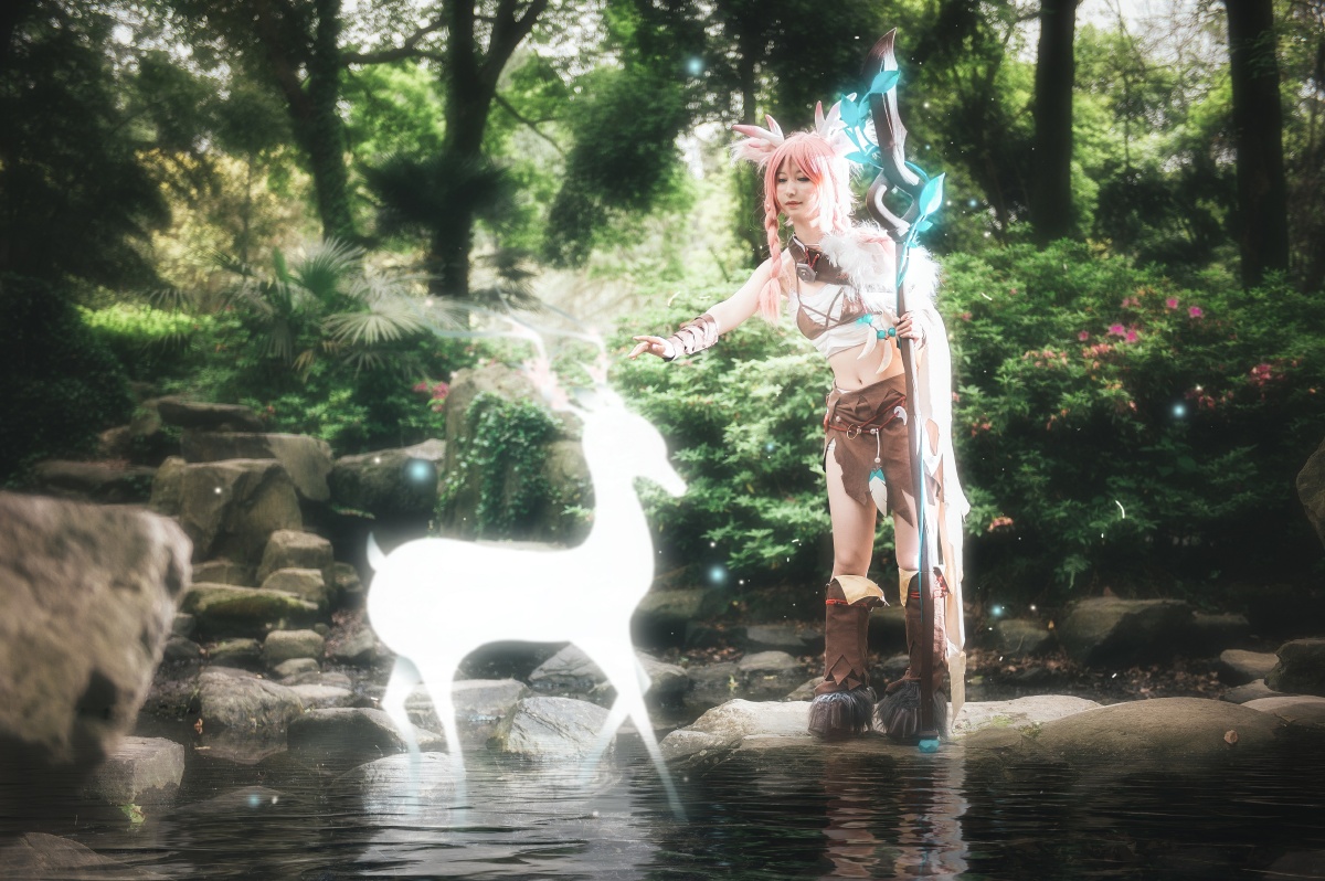 王者荣耀瑶原皮肤cosplay出镜玄机