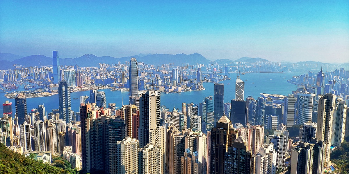 香港太平山顶 凌霄阁摩天楼天台