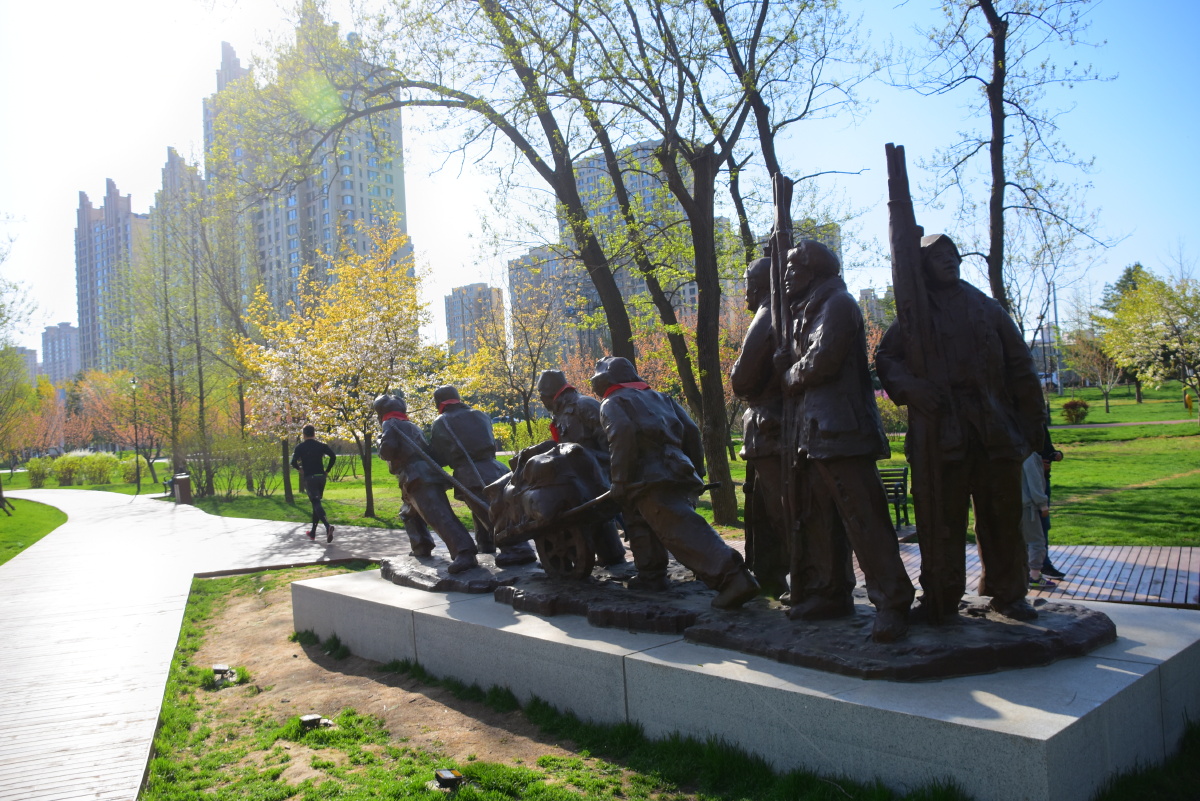 志愿军公园掠影丹东鸭绿江景区