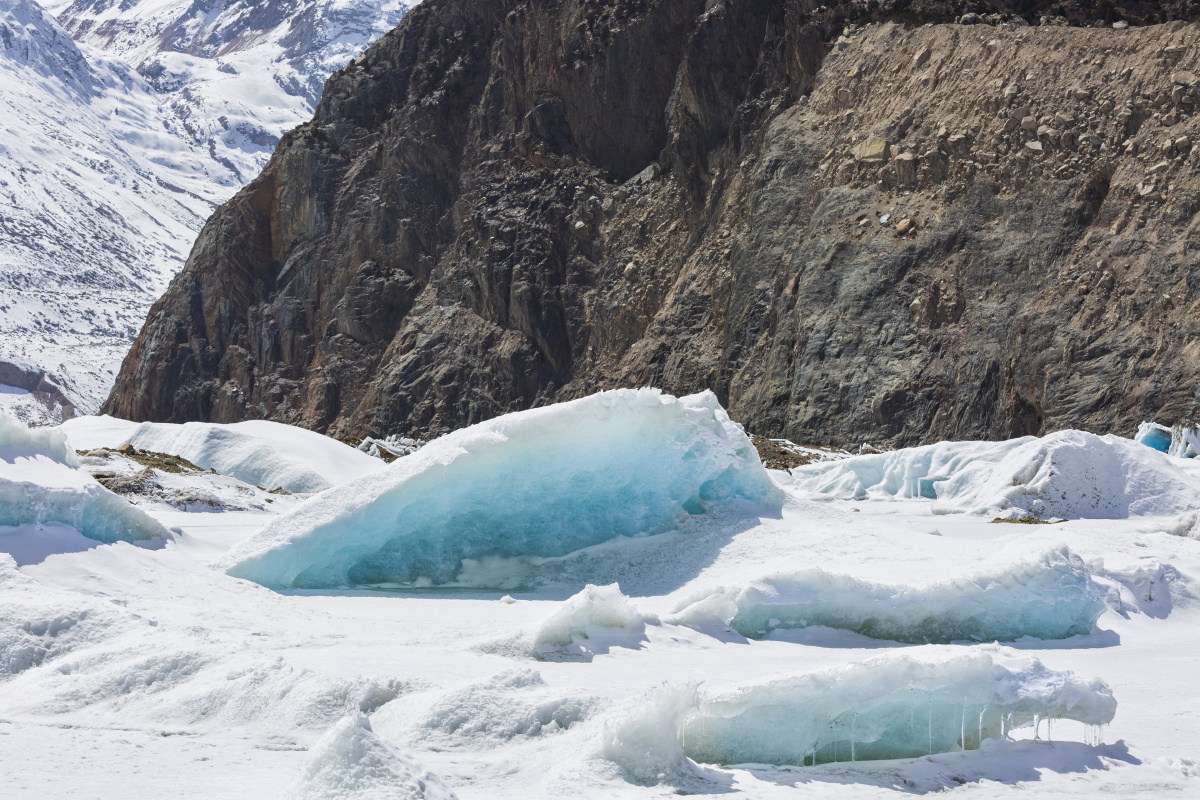 波密来古冰川蓝冰