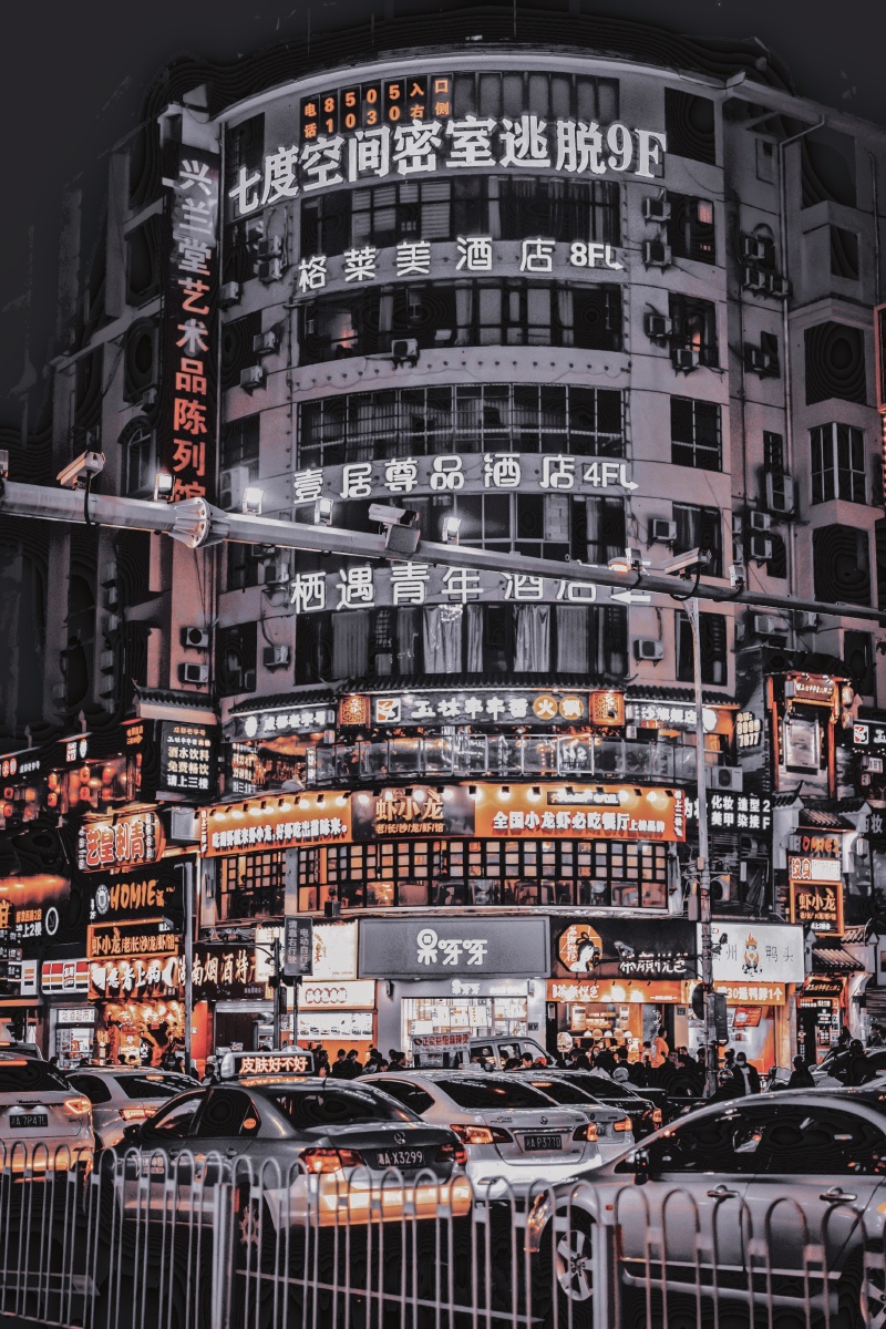 解放西夜景