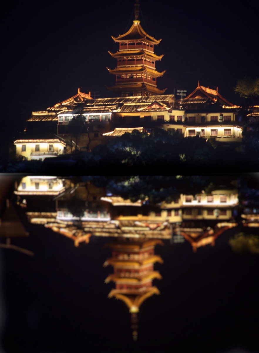 江苏南通狼山夜景