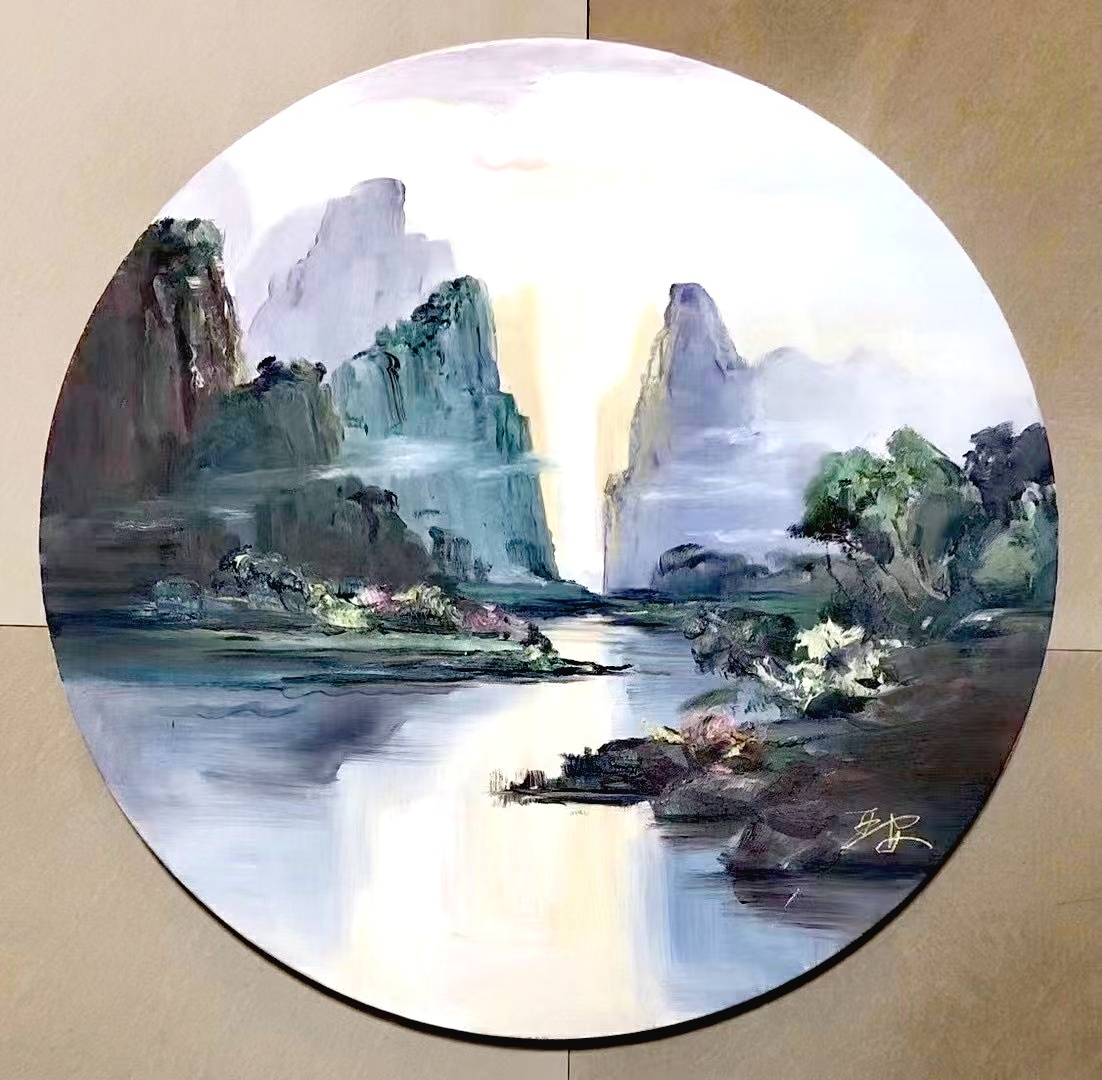 山水刘亚安油画