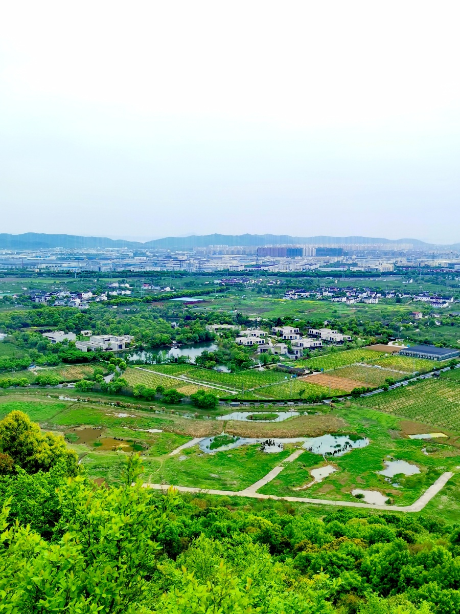 无锡阳山乡村风景在无锡阳山古火山地质公园上拍摄