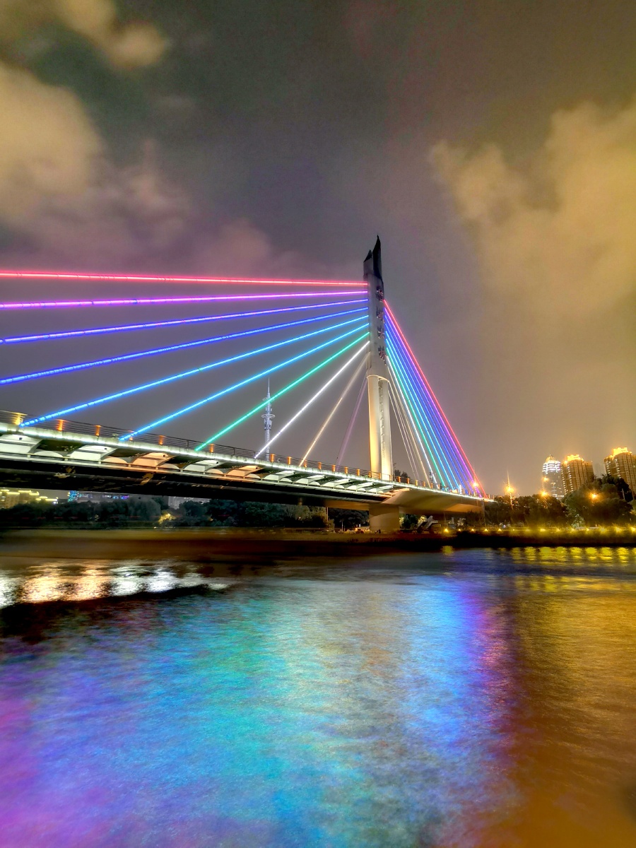 无锡蓉湖大桥夜景
