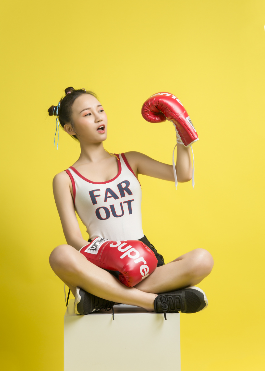 拳击小姐姐柠檬摄影