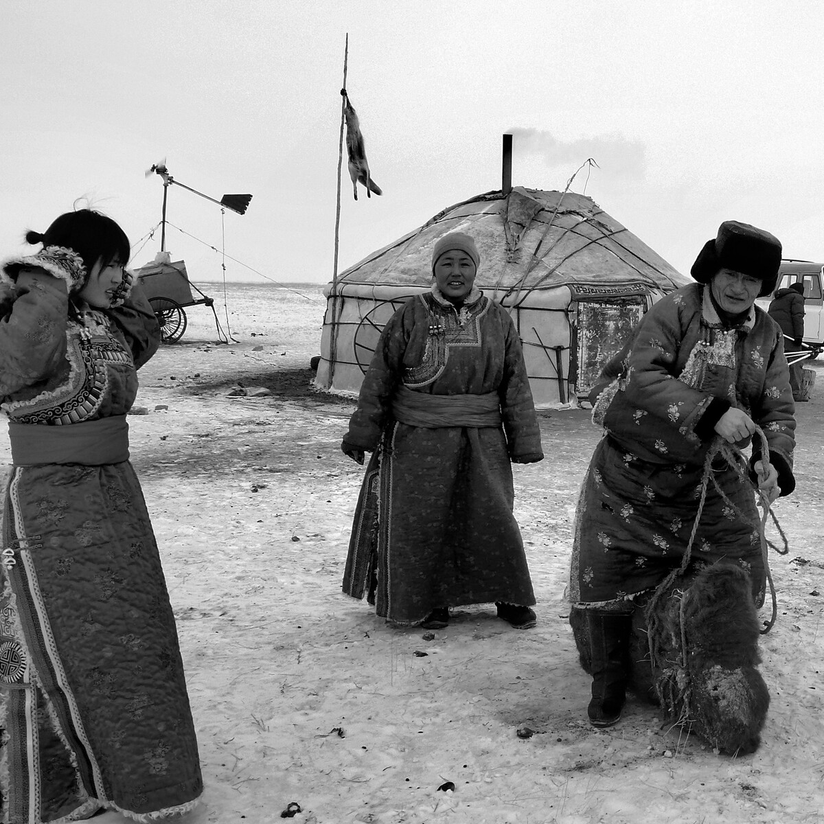 2006年11月拍摄于内蒙古锡林郭勒盟草原储备冬季食物