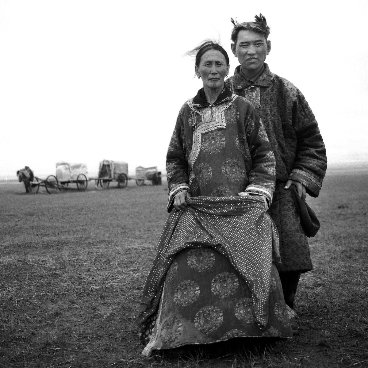2006年11月拍摄于内蒙古锡林郭勒盟草原   夫妻俩