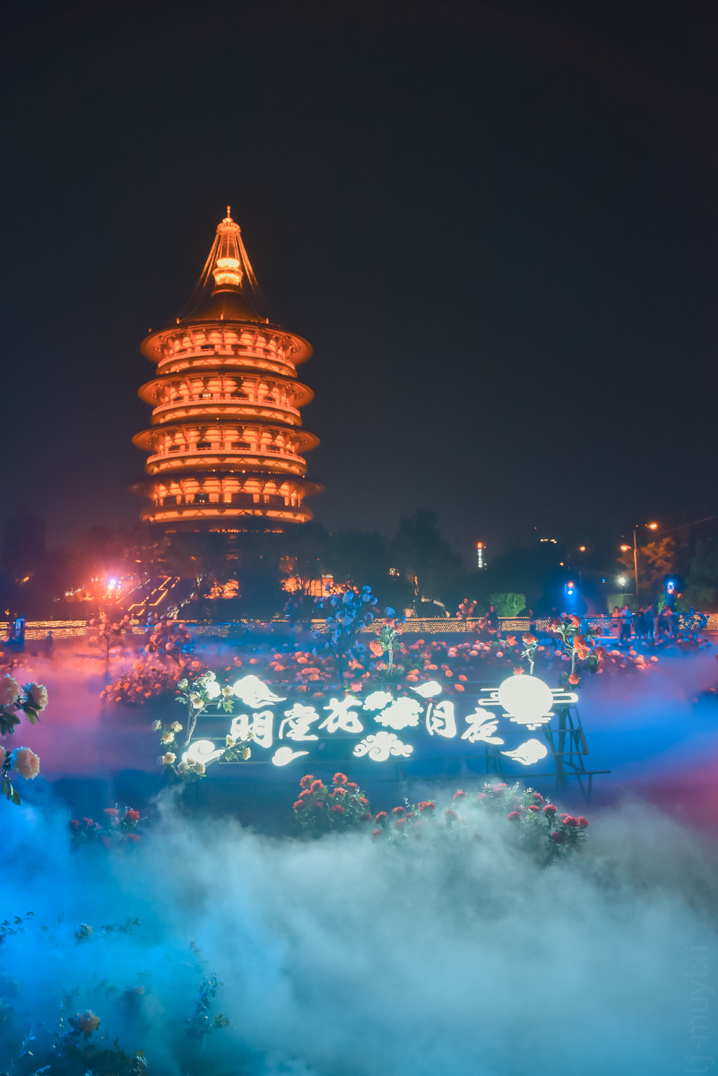 洛阳天堂明堂夜景