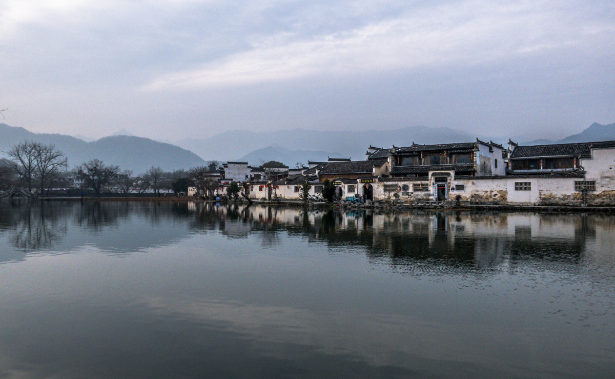 冬季的安徽宏村