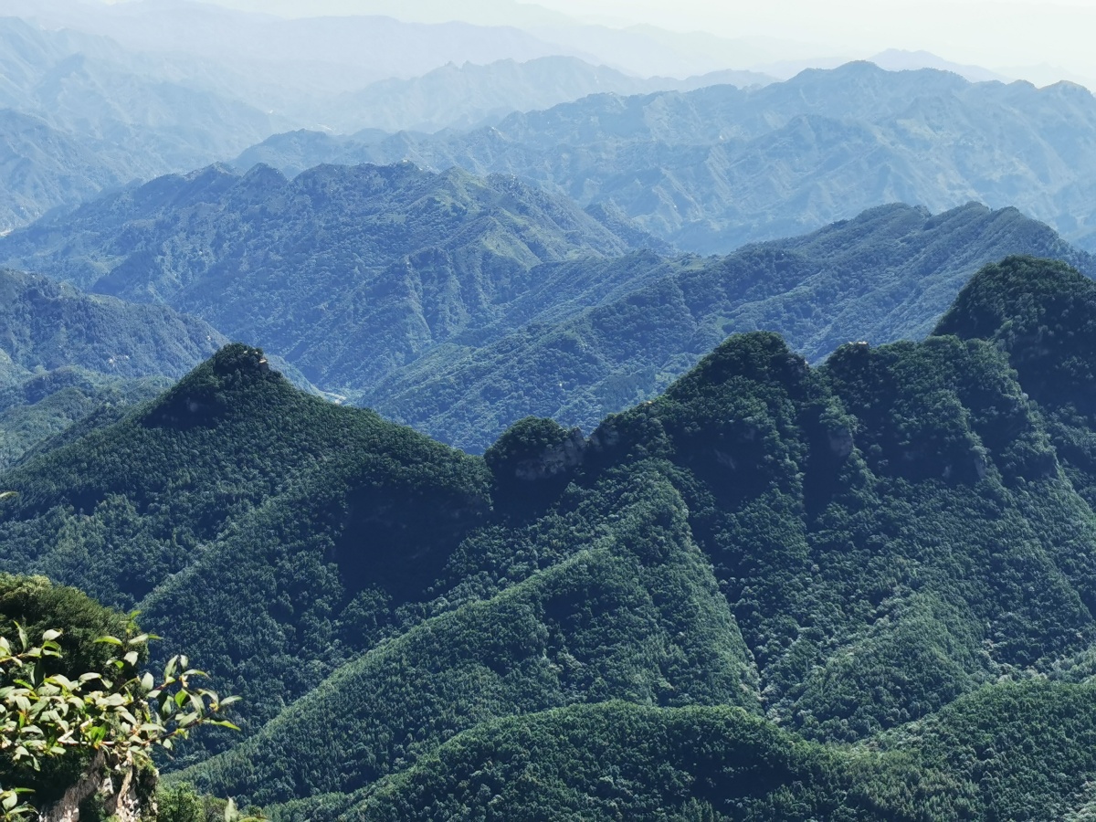 太行山脉鸟瞰效果