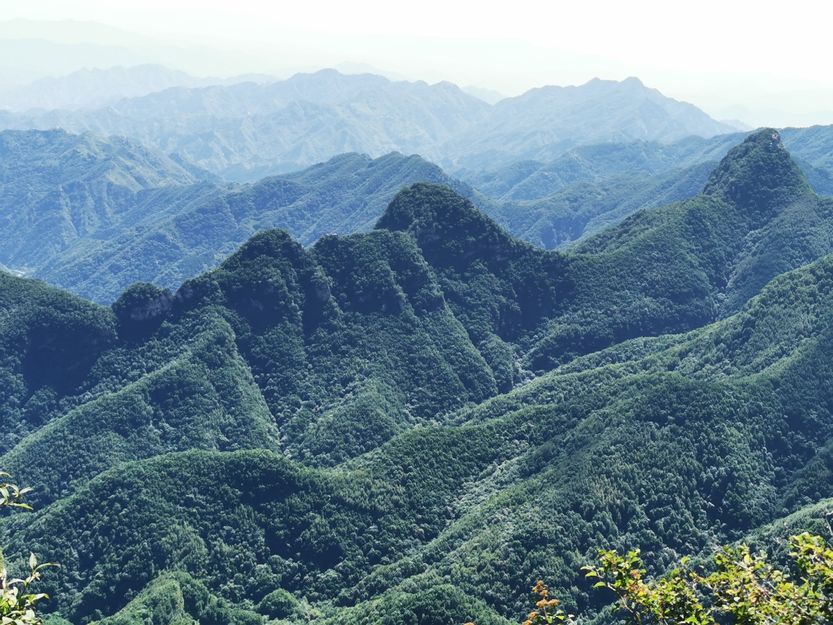太行山脉鸟瞰效果