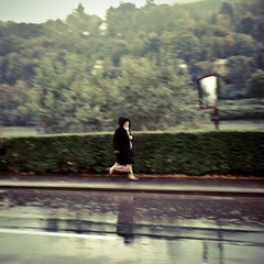 雨中