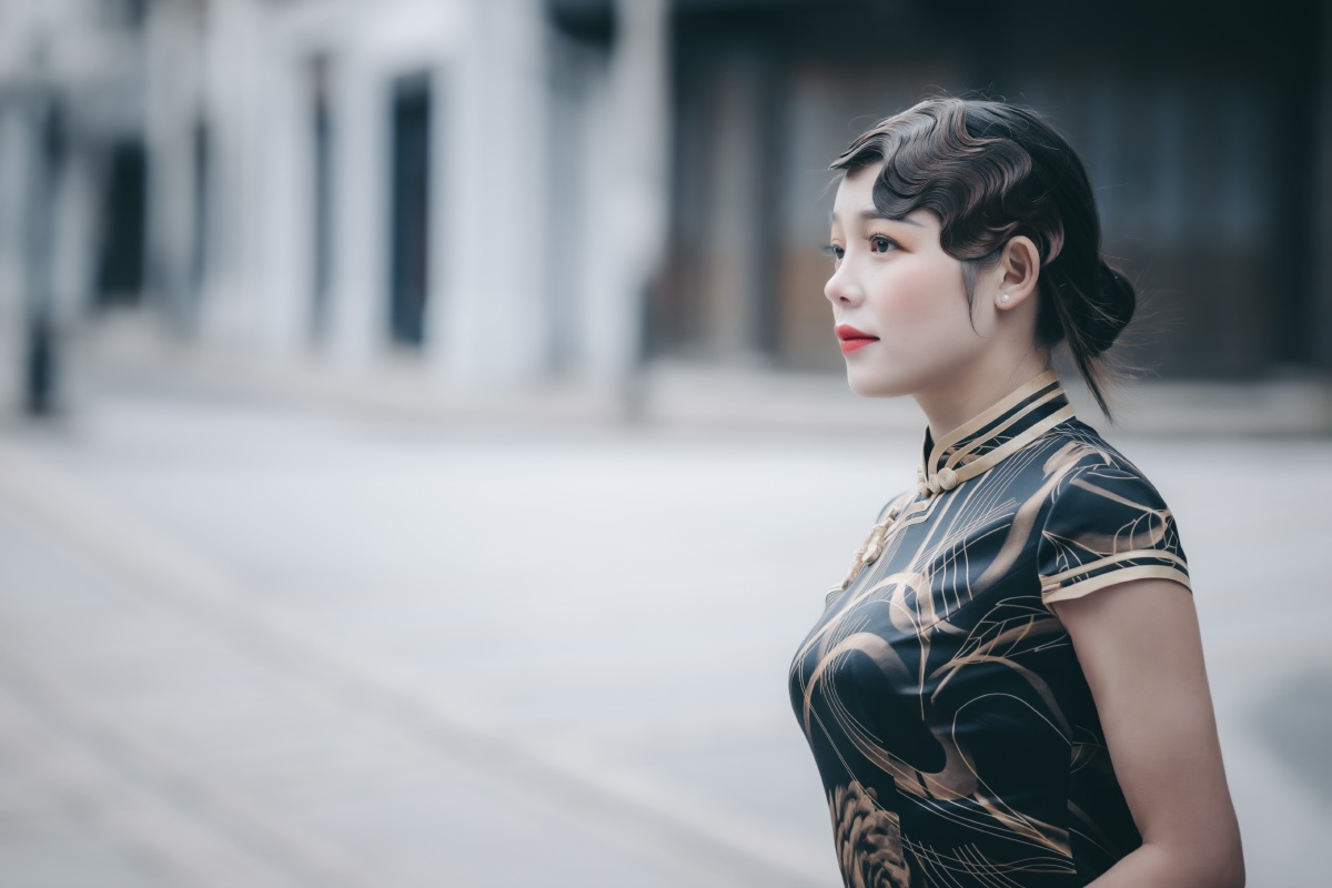 上海往事人像旗袍东方女性的韵味提现的淋漓尽致