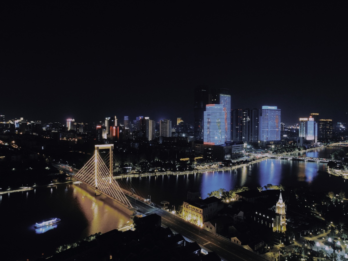 城市追光中国宁波海曙人民路外滩