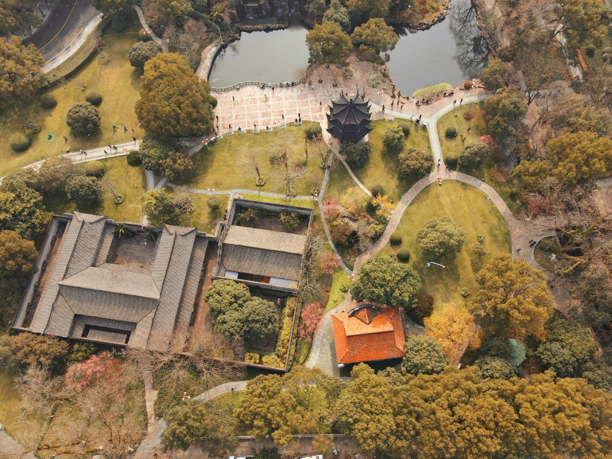 宁波中山公园航拍